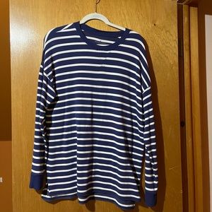 American Eagle Stripped Crewneck Long Sleeve